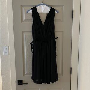 Anthropologie x HD in Paris Elegant Black Midi Dress